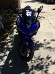 Cobalt blue Motorcycle Vehicle Automotive tire Automotive lighting
